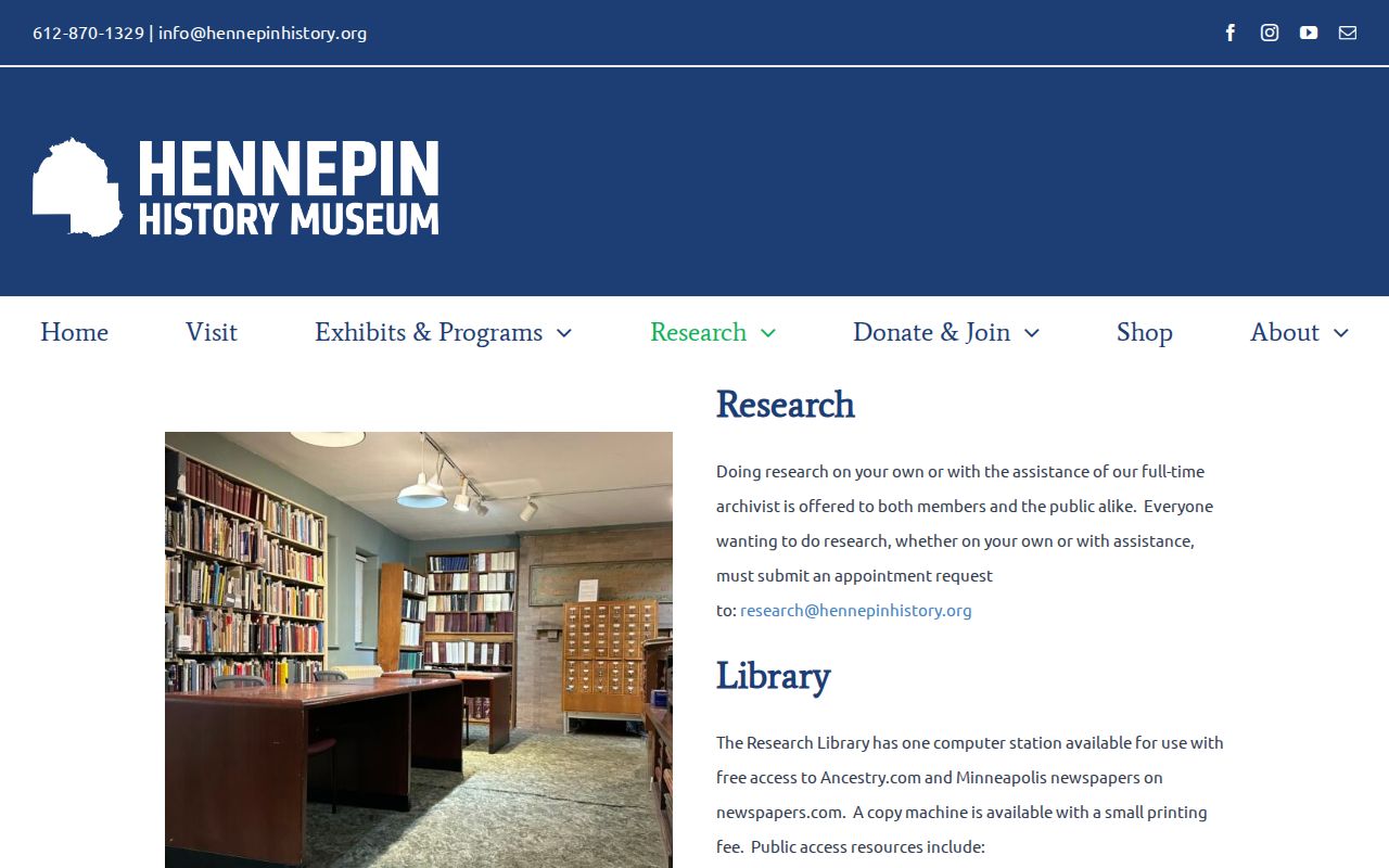 Brooklyn Park city directory companion research at Hennepin History Museum archives
